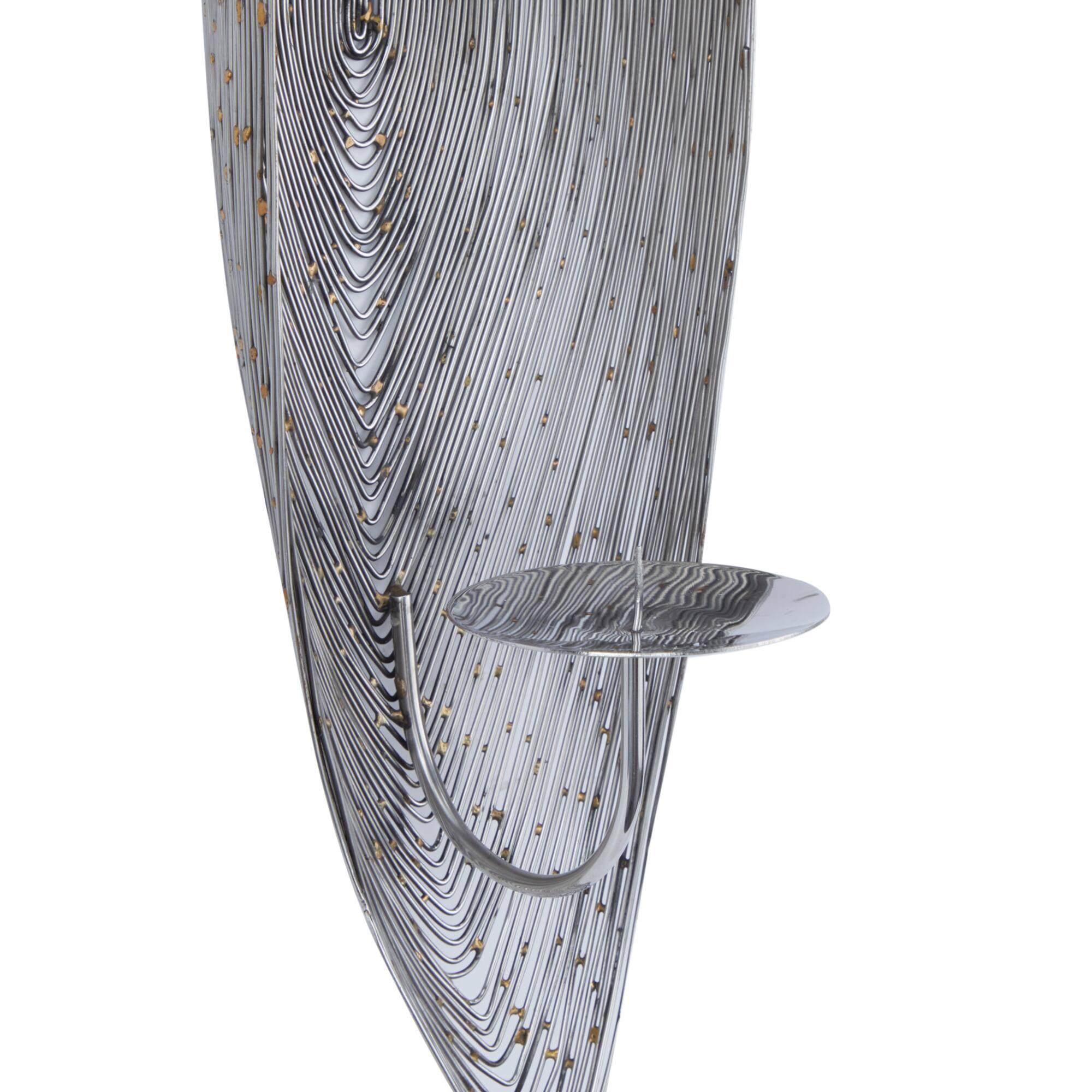CosmoLiving by Cosmopolitan 23" Silver Contemporary Wall Sconce